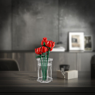 Premium Small Display Vase for Lego Flowers - Fully Assembled